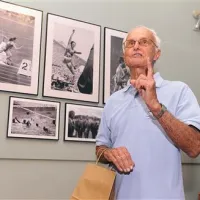  Razstavo si je ogledal tudi Marko Račič, najstarejši slovenski olimpijec