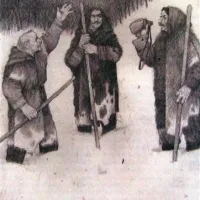 Knjiga Brginci je opremljena z odličnimi ilustracijami  Rudija Skočirja