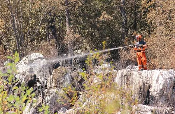 Gasilci med posredovanjem niso bili ogroženi