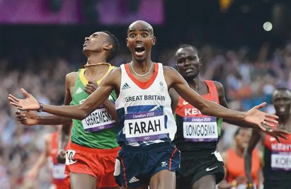 Mo Farah je v Londonu osvojil zlati medalji na 5.000 in 10.000 metrov