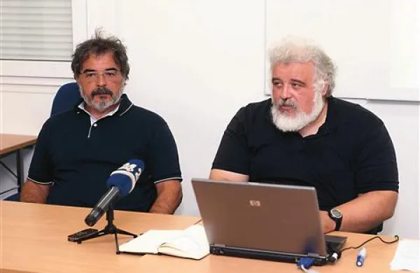 Gorazd Pretnar (levo) in Milan Krek