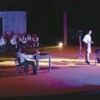 Pri Kovačevem študentu  je bilo slišati tudi kladivo in videti kovaški ogenj  