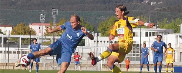 Milan Osterc (na fotografiji levo), ko je branil barve Hita Gorice