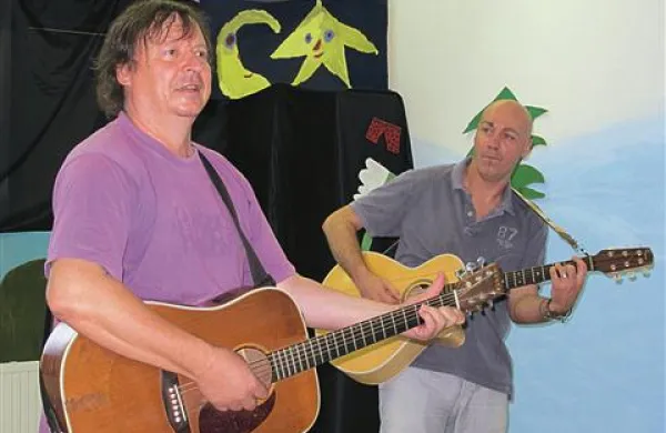Sonček sta včeraj obiskala tudi Mef in Armando Šturman