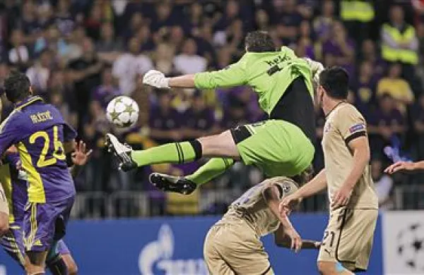V drugem krogu skupine J evropske lige bo Maribor  gostoval na olimpijskem stadionu v Rimu. Fotografija je s srečanja Maribora z zagrebškim Dinamom.