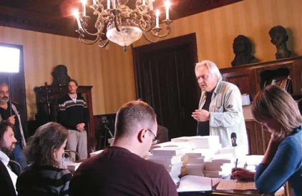Edicijo Hyperion je v prostorih Društva slovenskih pisateljev predstavil  Andrej Medved