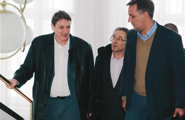 Janez Šušteršič, Branimir Štrukelj in Ivan Janez Posedi