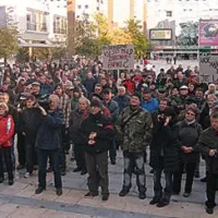 V Mariboru protestniki zahtevajo odstop Janeza Jan&scaron;e