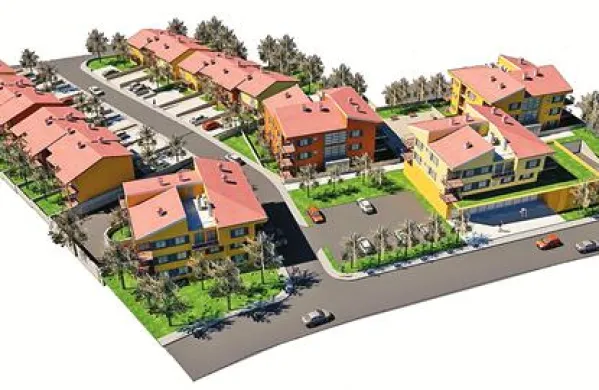 Simulacija načrtovane novogradnje v Šmarjah