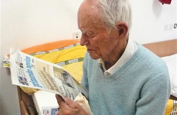 Jože Vidmar - Pepo Lahajnarjev je s 102 leti najstarejši bralec Primorskih novic