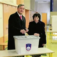 Dr.Danilo Turk je glasoval v Ljubljani