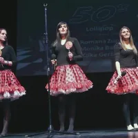 Cilka Gerželj, Leja Romana Zupančič in Monika Babič kot The Chordettes v 50. letih