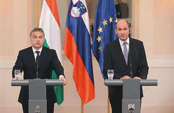 Madžarski in slovenski premier, Viktor Orban in Janez Janša, sta po današnjih pogovorih v Ljubljani predvsem izpostavila odlične odnose med državama in se zavzela za krepitev gospodarskega sodelovanja