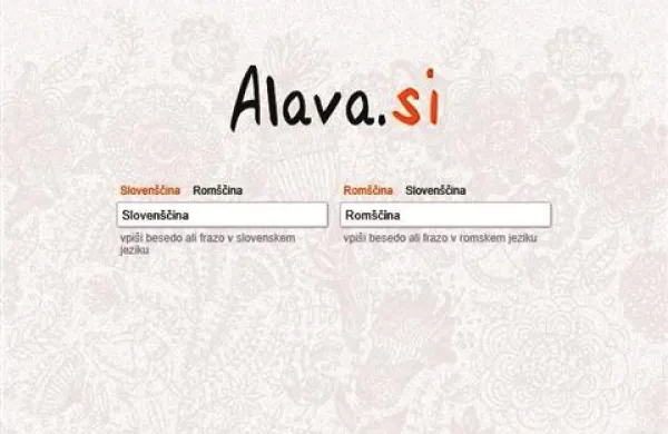 Slovensko-romski slovar se nahaja na spletni strani alava.si