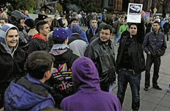 Protest v Kranju minil brez huj&scaron;ih izgredov