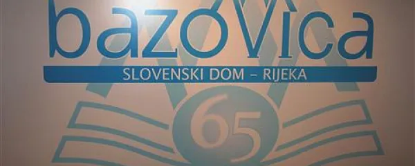 Logotip društva Bazovica ob njegovi 65-letnici