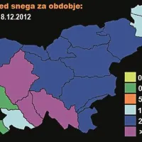 Zvečer bo v zahodnih krajih že rahlo snežilo, le ob morju bo predvsem deževalo