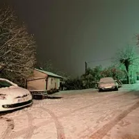 Sneg je pobelil tudi Šared 