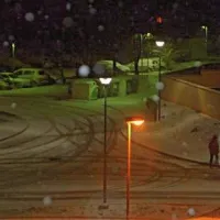 V Sežani je začelo snežiti po 16. uri