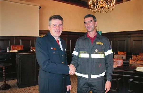 Vilij Bržan (levo) in Aleksander Sancin