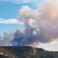 Takšen je bil pogled iz Trsta na požar, ki je avgusta izbruhnil nad Črnim Kalom in bi se lahko razširil tudi v Italijo