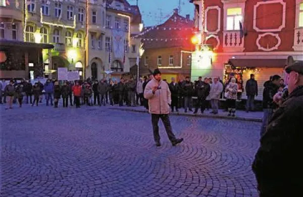 Miren protest na Ptuju