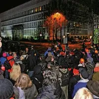 Protestival ob državni proslavi