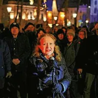 Protestival ob državni proslavi