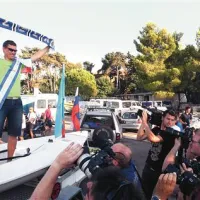Čeprav domov ni prinesel medalje, pa so Izolani spet pripravili sprejem svojemu junaku Vasiliju Žbogarju