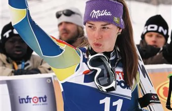 Tina Maze je lahko dobre volje