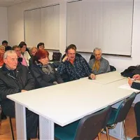  Prof. Franc Kralj, župnik s Slapa pri Vipavi, je v četrtek na predavanju predstavil nastanek sežanske župnije