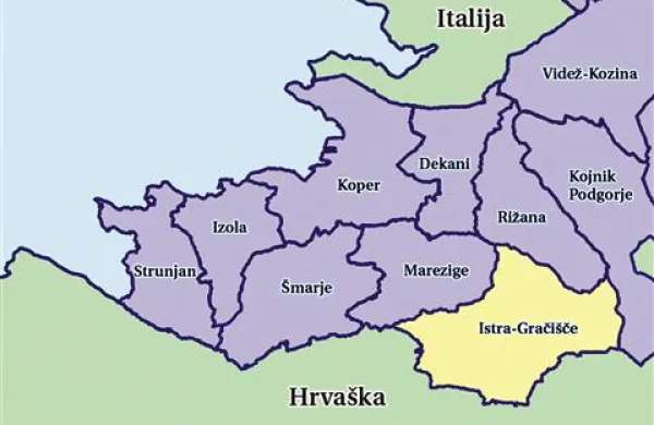 Na zemljevidu istrskih lovišč Lovska družina Gabrje Gradin nima svojega območja. Njeno nekdanje lovišče je priključeno velikemu lovišču Istra Gračišče. 
