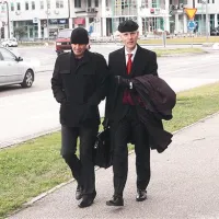  ... in Dragan Marušič s pravnim zastopnikom univerze Velimirjem Cugmasom