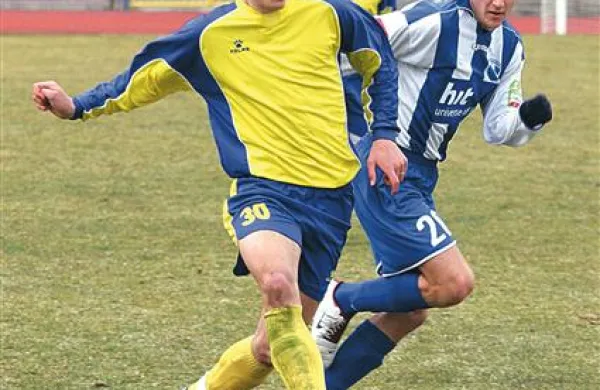 Jani Šturm (v modrobelem) dresu je imel v sezoni 2003/04 pomembno vlogo pri osvojitvi državnega naslova Gorice