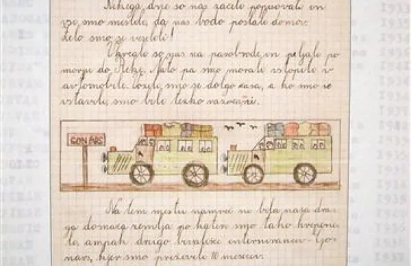 Drobceni kosi papirja in skromne barvice, toda pomenljivi spisi otrok, ki nikakor ne smejo v pozabo