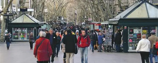 Na La Rambli tudi v zimskih mesecih ni dolgčas