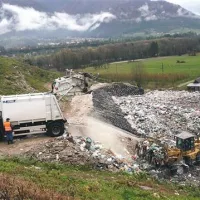 Odlagališče mešanih smeti v Volčah od jutri ne bo več opravljajo osnovne naloge