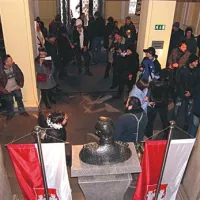 Vroče pred mariborsko občino