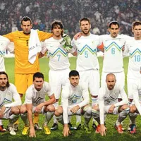 Slovenska nogometna reprezentaca na tekmi z BiH
