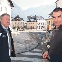 Direktor ATC Aleš Uršič (levo) in direktor hotela Kanin Boris Kravanja sta pesimista 