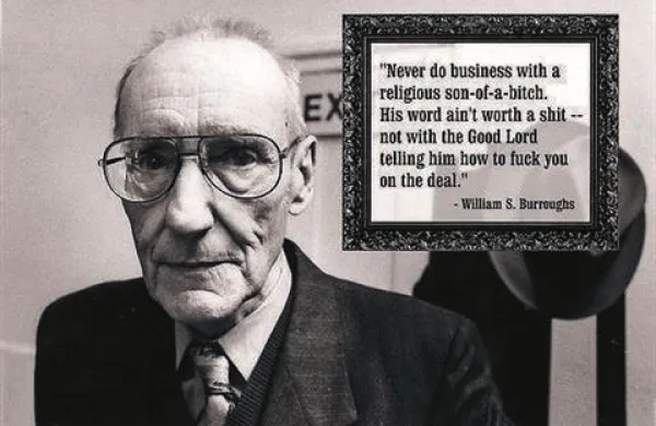 William S. Burroughs (1914-1997) je veljal za posebneža, ki je za časa življenja poskusil vse mogoče droge, težave je imel tudi z alkoholom. S svojimi deli je vplival na široko področje pop kulture, umetnosti, glasbe in tehnike digitalnega vzorčenja.