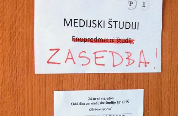 Obvestilo o zasedbi