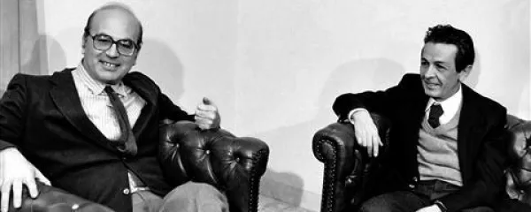Sekretar italijanskih socialistov Bettino Craxi in sekretar italijanskih komunistov Enrico Berlinguer