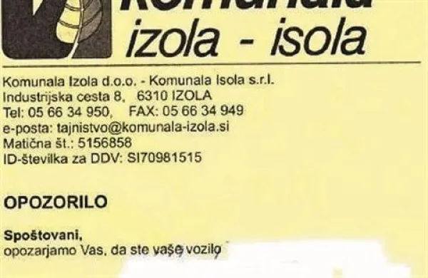 Brez kazni, da bo obisk Izole prijeten