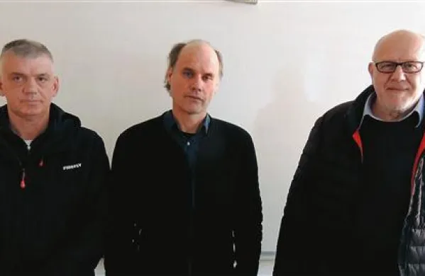 Vodilni trio UKK Koper (z leve): trener Mihailo Poček, predsednik Dragan Marušič in direktor Janez Rajgelj