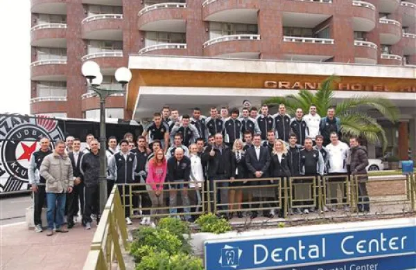 Grand Hotel Metropol je pred dnevi gostil srbsko nogometno ekipo Partizan  