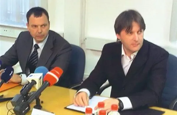 Harij Furlan (levo) in Bruno Blažina sta predstavila nekaj podrobnosti o odmevni preiskavi