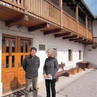 Vodja projekta Bogdan Opara in direktorica Parka Škocjanske jame Gordana  Beltram  
