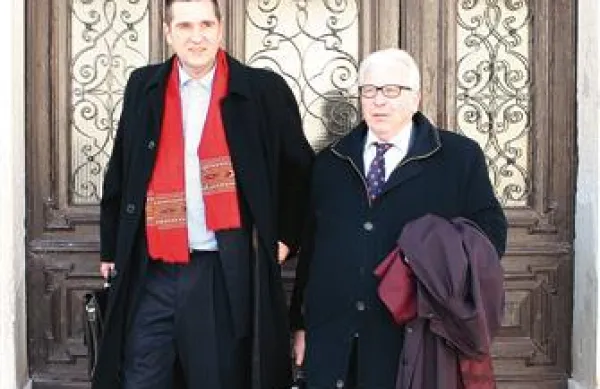 Karl Filipčič se je včeraj v Piranu branil s pomočjo odvetnika Marjana Černeta