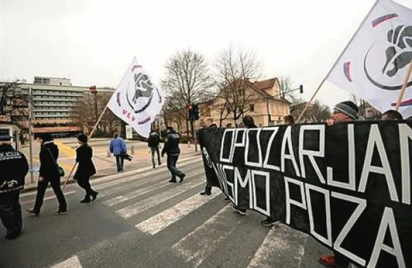 Protestniki opozorili na korupcijo in klientelizem